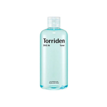 Torriden toner bottle on a white background