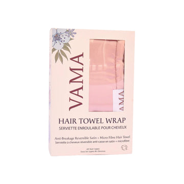 VAMA hair towel wrap packaging on a white background