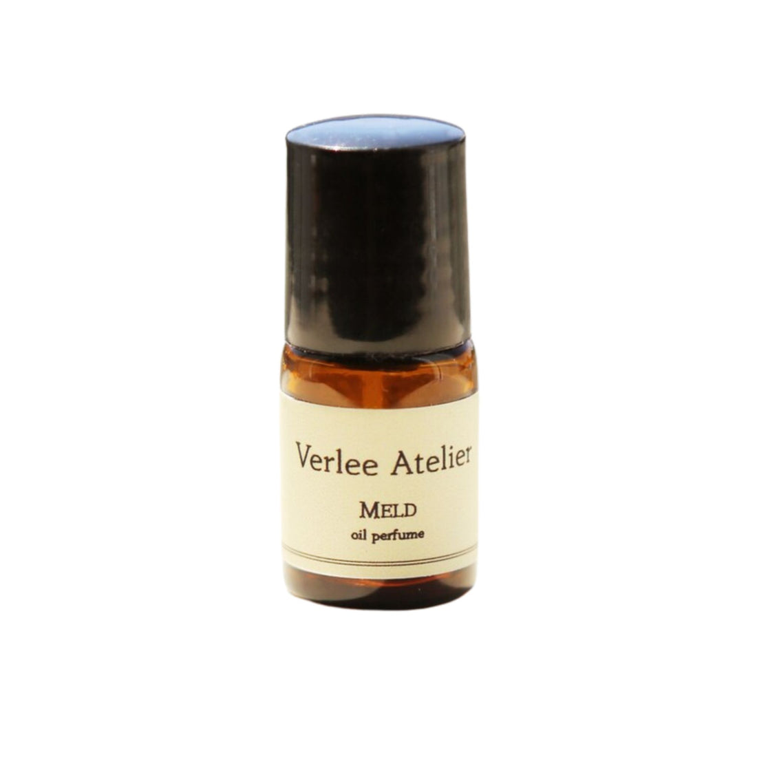 Bottle of Verlee Atelier Meld oil perfume on a white background