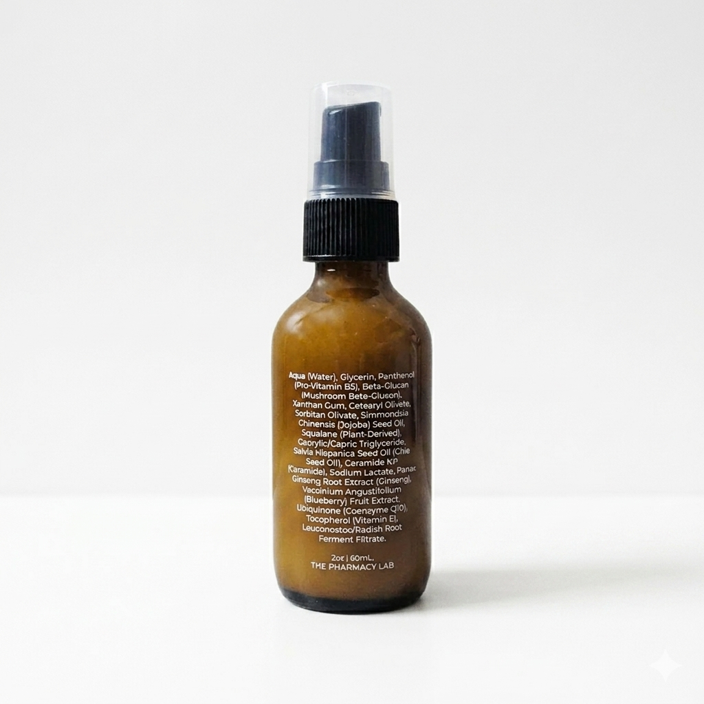 Brown spray bottle with black nozzle on a white background